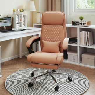 NSMAZXO Ergonomischer Executive Bürostuhl mit Fußstütze, verstellbarer