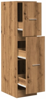 vidaXL Apothekerschrank Artisan-Eiche 30x41x118 cm Holzwerkstoff 855168