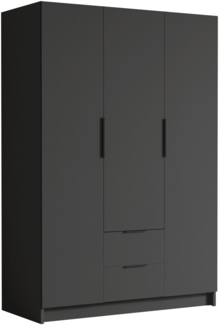 Kleiderschrank Conate I (Farbe: Schwarz)