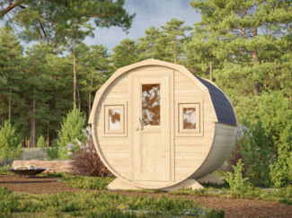 Fjordholz Fass-Sauna Modell Ando Natur