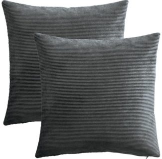 Erwin Müller Kissenbezug Kissenhülle "Glasgow" 2er-Pack, Cord Uni