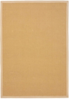 carpetfine Sisalteppich Sisal, rechteckig, Höhe: 5 mm, mit farbiger Bordüre, Anti Rutsch Rückseite
