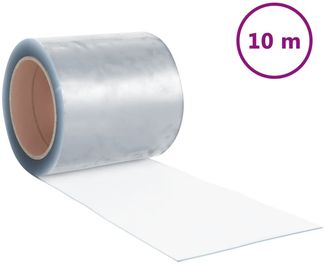 vidaXL Türvorhang Transparent 200x1,6 mm 10 m PVC 153857
