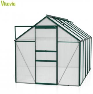 Vitavia Gewächshaus Comet 6200 4mm HKP BxTxH 195 x 321 x 197 cm 6,2m² Alu smaragd