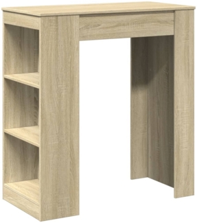 vidaXL Bartisch mit Regal Sonoma-Eiche 95x47x103,5 cm Holzwerkstoff 854384