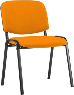 Besucherstuhl ZAGREB - Stoff Orange 53 x 53 x 83 cm | Besucherstühle Konferenzstuhl Wartezimmerstuhl Bürostühle Bürostuhl Konferenzraum Wartezimmer