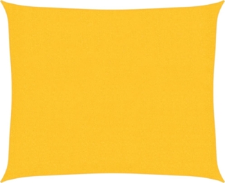 vidaXL Sonnensegel 160 g/m² Gelb 2,5x3 m HDPE 311562