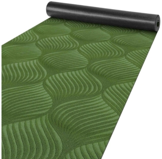 ANRO Küchenläufer Teppichläufer Läufer Textil BAKER Premium, Eckig, Bodenläufer 100x67 cm Blatt Grün pflegeleicht