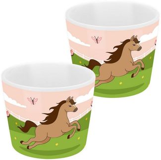 Kinder Eierbecher Porzellan Ø 5,2cm H 4,3cm Geschenk Sheepworld PFERD 74505