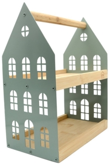 UNUS HOME Etagere Haus-Etagere 2 Etagen, (Grün 34x26,5x16cm (LxBxH), Servierplatte Servierbrett Serviertablett Frühstückstablett