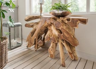 Konsole/Unikat-Wurzelkonsole "Tallinn" Teak natur