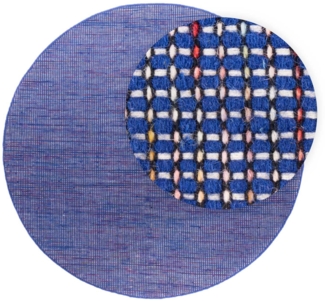 Morgenland Kelim Teppich - Trendy rund - 200 x 200R cm - blau