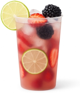 silverkitchen Mehrwegbecher Mehrwegbecher Plastik 0,4L, Polypropylen, (100-tlg), bruchsichere Cocktail Becher, Made in Germany