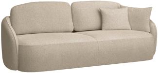 Selsey Savoy - 3-Sitzer Sofa mit Schlaffunktion und Chenille-Bezug, beige