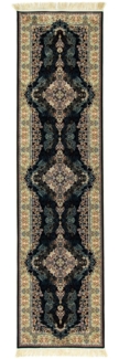 Morgenland Orientteppich - Dastin - läufer - 400x100 - Schwarz