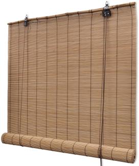 vidaXL Bambusrollo, Braun, 140 cm x 160 cm, 1 Rollo