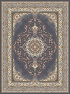 Morgenland Orientalischer Webteppich - Beauty Array - rechteckig - 225x150 - Grau
