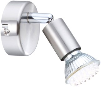 LED Wandlampe MATRIX mit LED-Leuchtmittel aus mattem Nickel