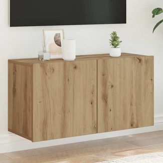 TV-Wandschrank, TV-Hängeboard Fernsehschrank Artisan-Eiche 80 x 30 x 41 cm