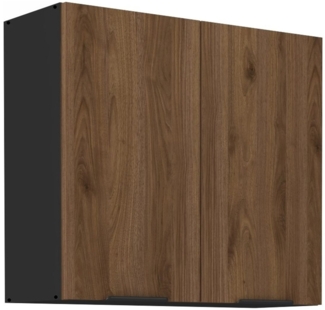 Küchen Hängeschrank 80 cm Küche MONZA Okapi Nußbaum Küchenzeile Küchenblock