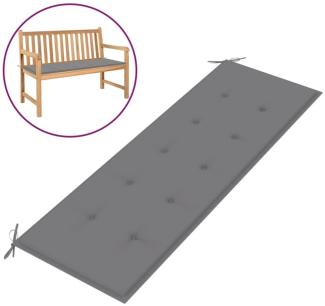 vidaXL Gartenbank-Auflage Grau 150x50x4 cm Oxford-Gewebe 43195