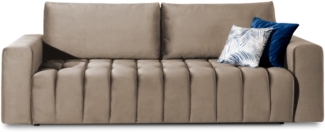 Eltap Lazaro Sofa (Monolith 09) mit Schlaffunktion