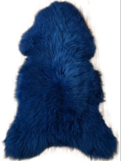 KUHFELL online & NOMAD Fellteppich Echtes großes Lammfell Schaffell Teppich in Weiß Schwarz Blau Braun, Atmungsaktiv, Temperaturausgleichend, Antibakteriell