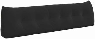 vidaXL Rückenkissen Schwarz 180 x 24 x 50 cm Samt 42014580