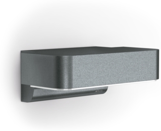 Steinel LED-Außenwandleuchte L 800 SC bugfriendly anthrazit, insektenfreundliches 1800 K Amberlicht, 160° Sensor, Bluetooth Mesh, App-Steuerung