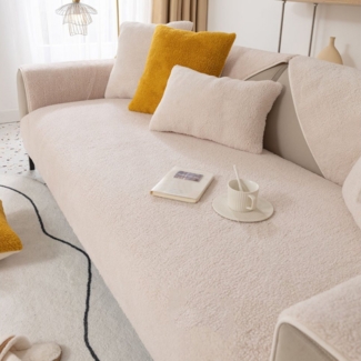 NUODWELL Sofahusse Sofabezug 1 2 3 4-Sitzer,Sofa überwurfdecke mit Rutschfester Unterlage