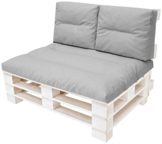 Bjird Palettenkissen 3er Set Palettenauflage 120x80 – Gartenkissen für Europaletten, Rücken & Sitzkissen, wetterfest, UV-beständig für Terrasse & Garten