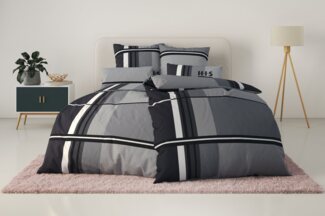 H.I.S Bettwäsche Cassia, Linon, 2 teilig, in sportlichem Karo Design,Bettwäsche aus Baumwolle,ab Gr. 135x200 cm
