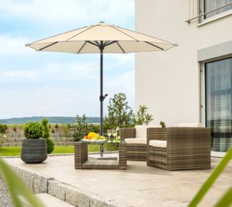 Schneider Schirme Sonnenschirm Adria, LxB: 300x300 cm, abknickbar, ohne Schirmständer