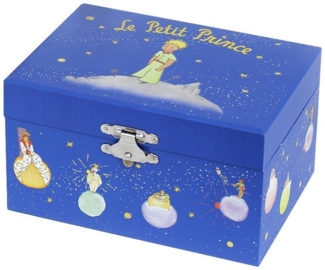 Phosphoreszierende Spieldose Kleiner Prinz© Dunkelblau - Leuchtet in der Nacht