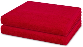 Ross Premium 2 tlg. Frottier-Set - 2 X Duschtuch (70 X 140cm) - 500 - Granat