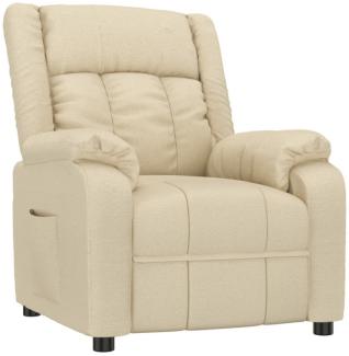vidaXL Relaxsessel Creme Stoff 348117