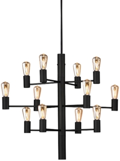 Herstal Manola Kronleuchter 12-flammig schwarz E14