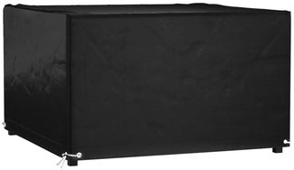 Gartenmöbel-Schutzhülle 8 Ösen 132x132x80 cm Quadratisch