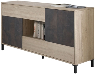 Calicosy 'OXYS' Anrichte mit 2 Türen und 2 Schubladen L151 cm - Helles Holz