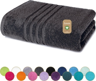 Lavea Handtuch Set Premium Frotteeserie Bali, aus 100% Bio-Baumwolle (100x150cm, 1-St), extra saugstark mit 500g/m² in Wellness-Qualität - Badetuch