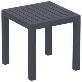 TPFGarden Gartentisch Ocra - Loungetisch, Beistelltisch für Garten, Balkon, Terrasse (Hochwertiger Outdoor Tisch aus UV-beständigem Kunststoff, 1-St, Stabiler Gartentisch aus Polymer-Glasfaser), Beistelltisch - Maße (BxLxH): 45 x 45 x 45 cm - Farbe: dun...