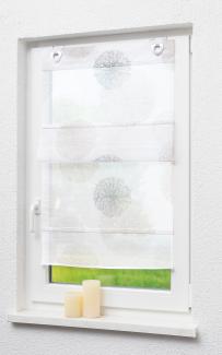 Raffrollo/Raffgardine von Lysel - Chip (BxH) 60cm * 130cm stein