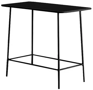 Vente-unique - MIRMANDE Gartenessgruppe Metall Schwarz - B 60 cm x H 106 cm x L 120 cm