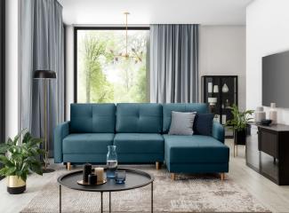 Wohnideebilder Roxi Blau Ecksofas & Eckcouches CO-ROX-U-38SAV