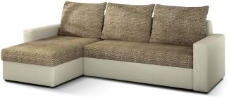 Livio, Ecksofa, Eckcouch, Beige