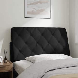 vidaXL Bett Kopfteil-Kissen Schwarz 100 cm Samt (1-tlg)