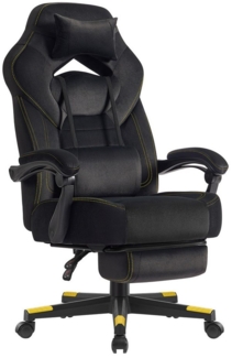 Gaming-Stuhl, ergonomischer Computerstuhl, Bürostuhl, mit Fußstütze, Kopfkissen, Lendenkissen, Oberfläche aus Samt