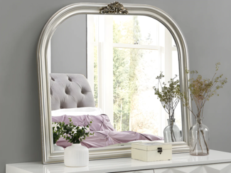 Spiegel IZEY - Eukalyptusholz - H. 81 cm - Silberfarben