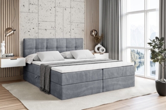 ALTDECOR Boxbett MARCE (Multipocket-Matratze H4, H3 Matratze Bonellfederung, Topper, Kopfteil)