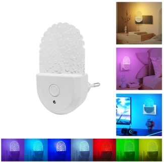 MUPOO LED Steckdosenleuchte RGB Plug in Nachtlicht Steckdosenlicht Dämmerungssensor für Kinder, LED fest integriert, RGB Night Light Dusk to Dawn Sensor
